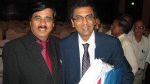Justice Dhananjay Chandrachud with Dr Deepak K Jumani